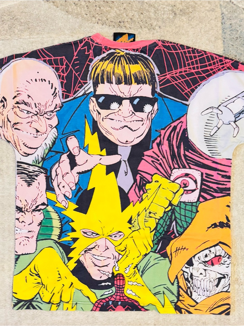 Vintage The Amazing Spider-Man Graphic Tee - Black/Yellow/Pink - Picture 2 of 5